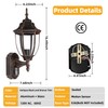 Lamomo Outdoor Wall Sconce, Dusk to Dawn Motion Sensor Light