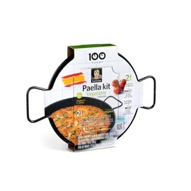 Carmencita. Vegetable Paella Kit with Saffron. Includes enameled pan. 256g (9.03oz). 2 servings.