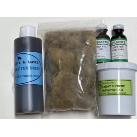 FPS Fox Peak Outdoor Supply Grey Fox Lure & Bait Kit #2 NEW SALE