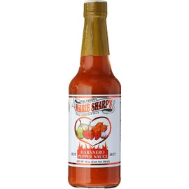 Marie Sharp's Hot Habanero Pepper Sauce, 10 oz – Authentic Belizean Hot Sauce with Fresh Red Habanero Peppers