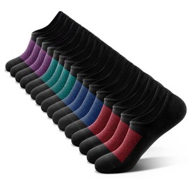 IDEGG No Show Socks Men Low Cut Ankle Short Socks for Men Casual Athletic Socks with Non-Slip Grip