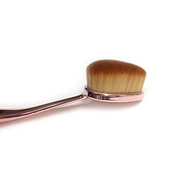 iBeauty™ Make Up Contour Brush FaceWand Mermaid Oval Soft Rose Gold- FB1011 (Powder) Cruelty Free - Vegan Friendly