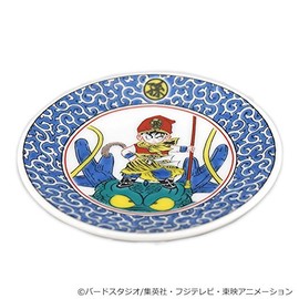 [Fuji TV Limited] Dragon Ball 九谷焼 Beans Plate Arabesque God Dragon Borodino Rice Figure
