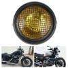 7in 55W Motorcycle Grill Headlight Retro Style Halogen Head Lamp