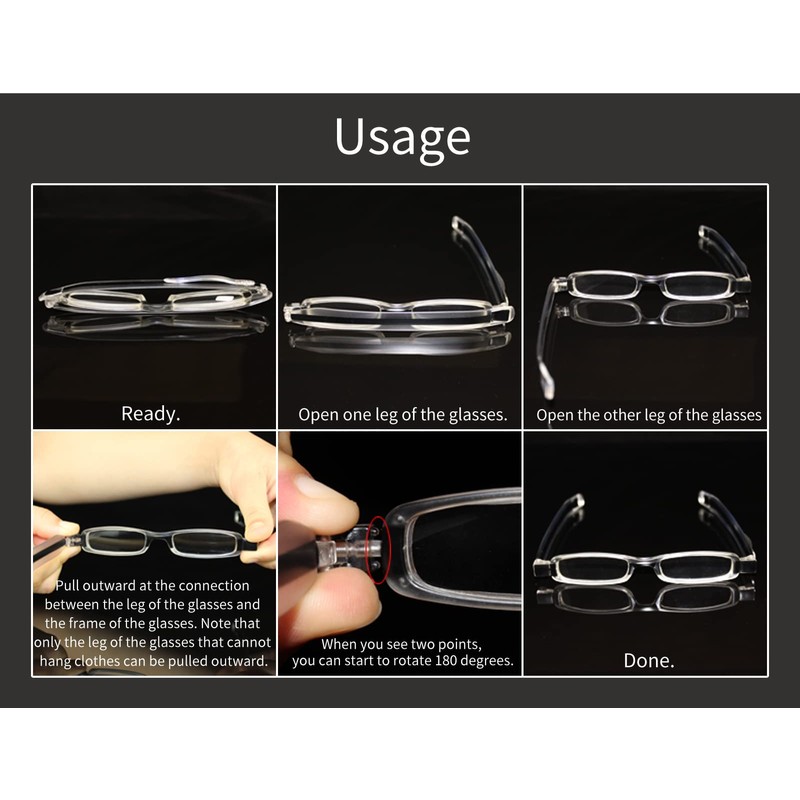 LOOKWORLD 4 Pack Reading Glasses Readers for Women and Men