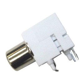 Marushin Radio MR-551LN for PCB Mounting, L-Type, RCA Jack, 4 Color Variations (White)