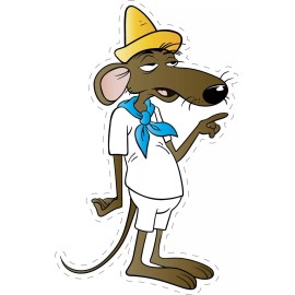 4kids Slowpoke Rodriguez Cartoon Comic Sticker laptop wall car phone Kids Family - 5" set of 2