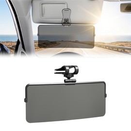 helloleiboo Sun Visor Extender for Cars Polarized UV400 Anti-Glare Sun Visor Panel Adjustable Center Clip No-Wobble Clip-On Design Reduces Glare UV Rays and Stray Light for Safer Driving Day and Night
