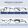 EASY READ TR90 Progressive Multifocal Reading Glasses for Men,Rectangular Blue