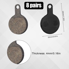 6 Pairs Bicycle Disc Brake Pads, Quiet Bike Brake Pads with Wear Protection, Bicycle Accessories, Suitable for B01S Mountain Bike, Compatible with Tektro Novela IOX