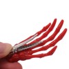 Qeesio 8Pcs Mixed Color Hair Claws 3" Length Skeleton Hand
