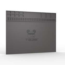 T238-Magnetic Gun Cleaning Mat with Parts Tray - Thick Anti-Slip Rubberized Pistol Mat for Handgun, Revolver Maintenance, Protective Workbench Pad for Firearm Repair, Cleaning Accessories