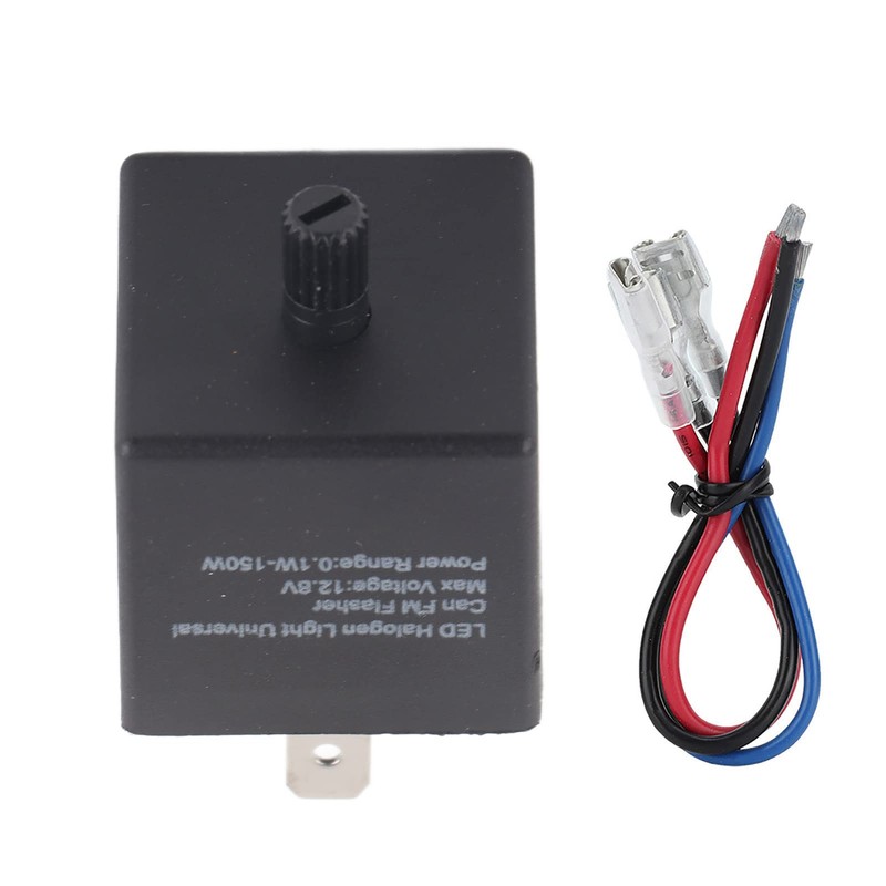 Keenso Auto 12V 24V 3-Pin Indicator Relay, Adjustable LED Flasher