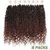 LMZIM 18 inch New Goddess Faux Locs Crochet Hair for
