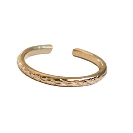 Anillo de dedo del pie | Hawaiian Breeze con relleno de oro de 14 quilates | Relleno de oro de 14 quilates, Metal Relleno dorado Metal, Sin piedras preciosas