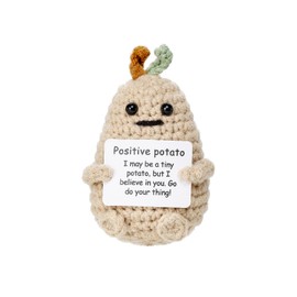 Letken Positive Potato Crochet Mini Knitted Toy Home Decorations Encouragement Gifts (Sprouting Potato)
