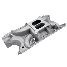 HRC Small Block Ford Intake Manifold Dual Plane 62-85 SB 260 289 302 V8 4-BBL Satin