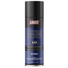 LAUCO Texture Coating Black 13 oz Aerosol Spray, Professional Automotive Trim and Bumper Refinisher, Durable Flexible Matte Finish for Plastic, Metal, and Fiberglass Surfaces, Easy Spray Application