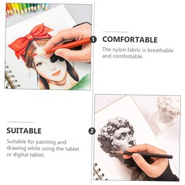 OHPHCALL Multi-Functional Two-Finger Gloves Paper Sketching Digital Tablet Painting Graphite Smudge Reduction