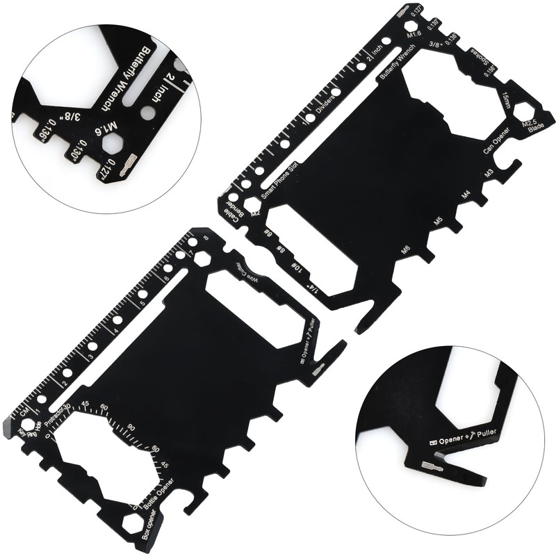 46 in 1 Pocket Kit, Multi Tool Card Size Gadget