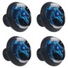 FVQL Black Cabinet Knobs for Kitchen Cupboard Bathroom, Set of