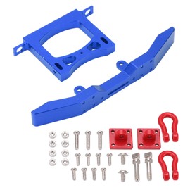 RC Metal Bumper Front Rear Car Defender Set Aluminum for WPL B14 B16 Q60 Q61 1/16 Remote Control CarBlue