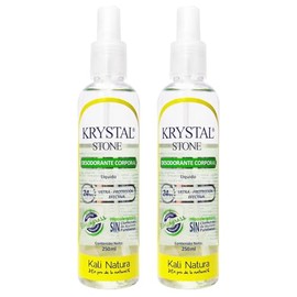 Krystal Stone Desodorante Lemongrass Líquido 250ml Dúo Pack
