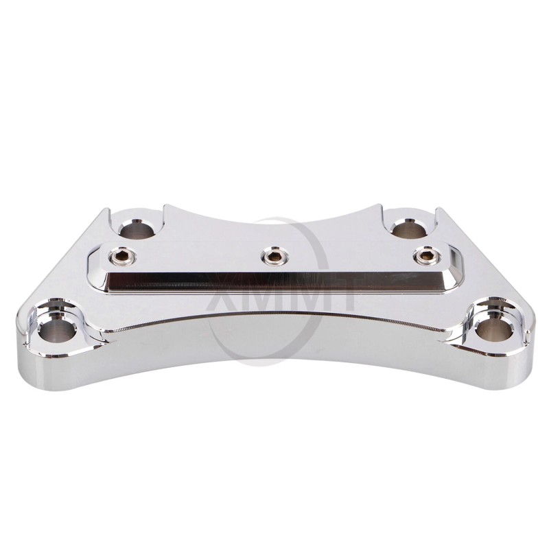 Unbranded US Chrome 1" Handlebar Riser Top Clamp For Harley