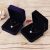 Bujingyun Velvet Necklace Pendant Bracelet Display Box Jewelry Gift Boxes