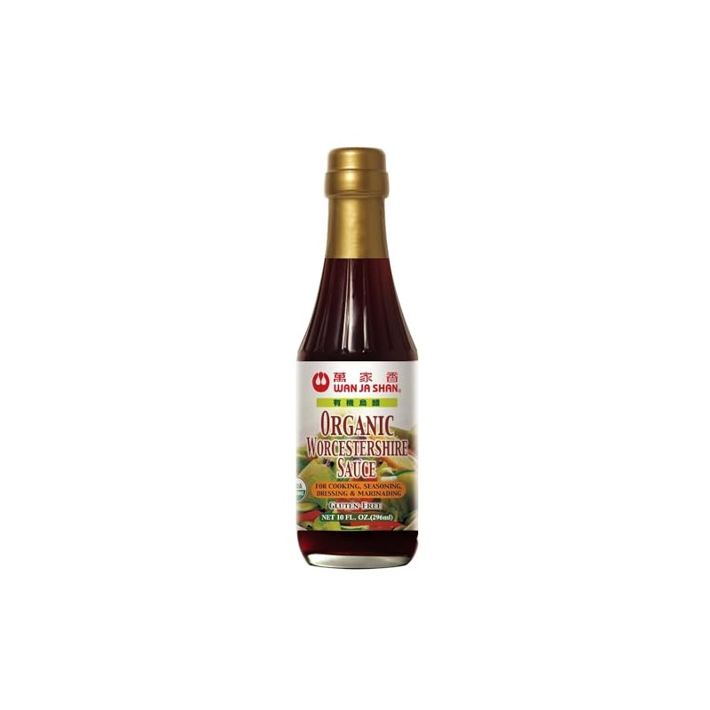 Wanjashan, Sauce Worcestershire Org, 10 OZ (Pack of 6)