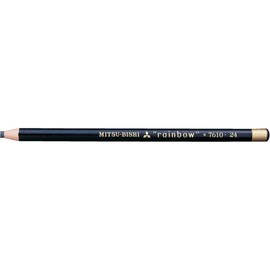 Mitsubishi Pencils K7610.24 Colored Pencils, Water Based Dermatograph No.7610, Black, 1 Dozen