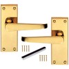 Golden Grace Victorian Straight Lever Latch Door Handle Handles -
