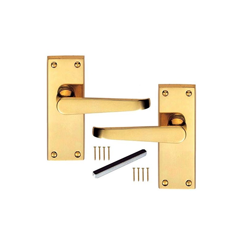 Golden Grace Victorian Straight Lever Latch Door Handle Handles -
