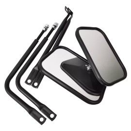 YLT Auto For Jeep Wrangler CJ YJ TJ JK JL &Gladiator Door Off Side View Adventure Mirrors