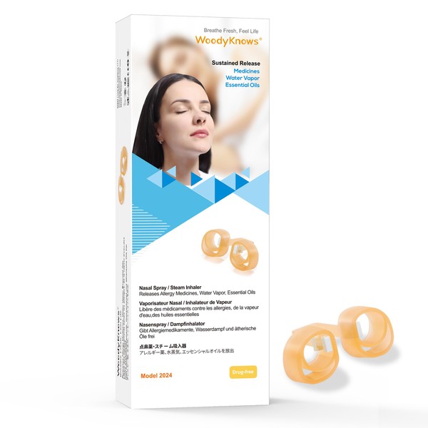 WoodyKnows Nasal Spray/Steam Inhaler, Model 2024 Soft │ Generic Nose