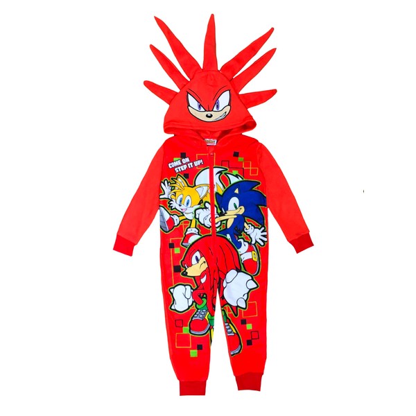 Sonic The Hedgehog, Boys or Girls Hooded Onesie, All in