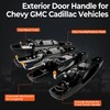 4 PCS Black Exterior Door Handle Front Rear Driver Passenger
