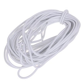 Usew 1/8-Inch (3mm) White Heavy Stretch Round String Elastic Cord (Cut of 10 Yards)