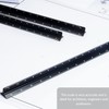 1 Pcs Black Aluminum Alloy Ruler Metal Triangle Ruler Suitable