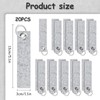 KERANEET Pack of 20 Felt Key Fob Plotter Blanks Key