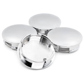 Wheel Center Cap, 2.2 inches (57 mm), 2.1 inches (53 mm), Set of 4, Wheel Center Cap, Hub Cap, Simple, Silver