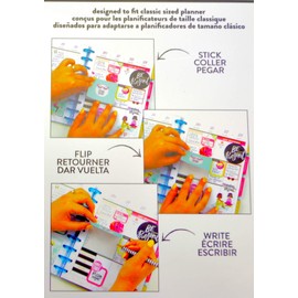 Me & My Big Ideas Happy Planner Medium Flip Stickers 5/Sheets-Productivity