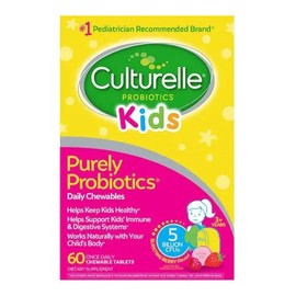 Culturelle Kids Probioticos Niños, 60 Tabletas Masticables