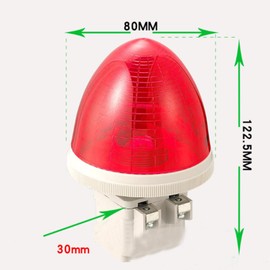 MACHSWON Warning Light Mini TB-30 Universal Strobe LED Red Emergency Safety Flashing Warning Lamp Factories Transportation Machinery Industry Alarm Lamp DC24V