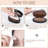 Eyebrow Colour Powder, Two-Tone Waterproof Eyebrow Stamp Eyebrow Powder, One