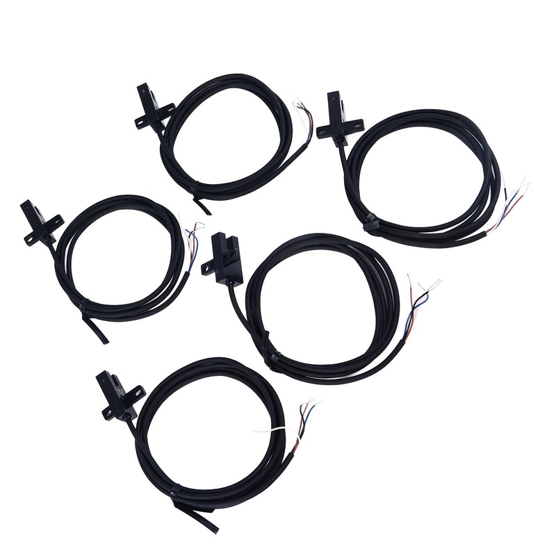 5Pcs Photoelectric Switch Sensor U Shaped Slot Photoelectric Switch Accessory