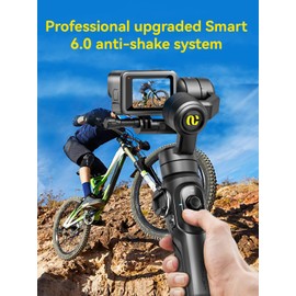 AOCHUAN Gimbal Stabilizer for Go Pro, Handheld Gimbal with 360° Rotation for Video Recording, 3-Axis Gimbal Stabilizer Compatible with Gopro Hero 12/11, Osmo Action, Insta360 ONE R,Sony RX0-Smart G1