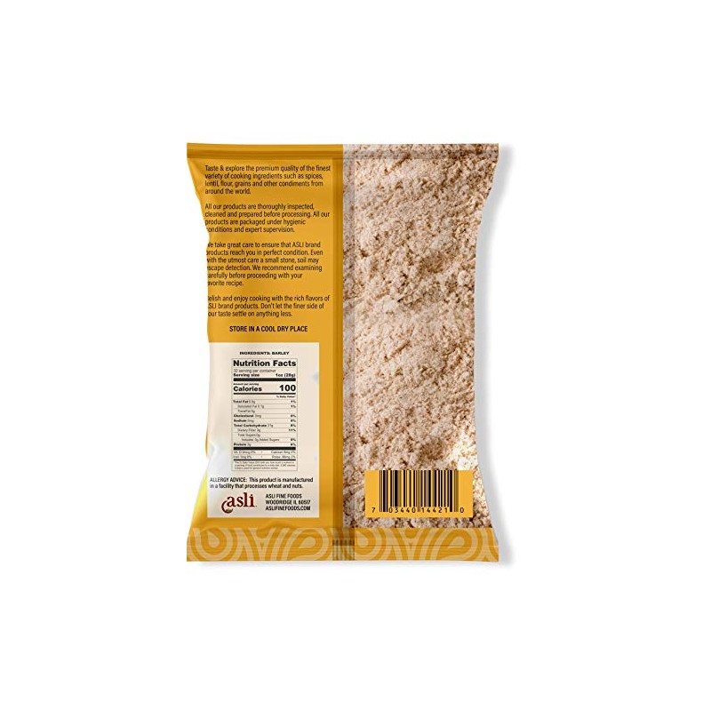 Asli Barley Flour - 2 Pounds | Non-GMO and Gluten