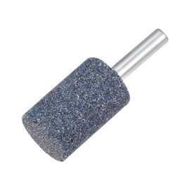 QUARKZMAN Grinding Mounted Stones 1/4 Inch Shank 0.8 Inch Diameter Cylindrical Corundum Grinding and Polishing Head for Engraving Tool