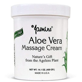Jasmine Aloe Vera Massage Cream. Keep Your Face and Body Fresh and Soft with Anti-Aging Therapy Cream. Have Deeply Moisturized and Nutrition on Your S